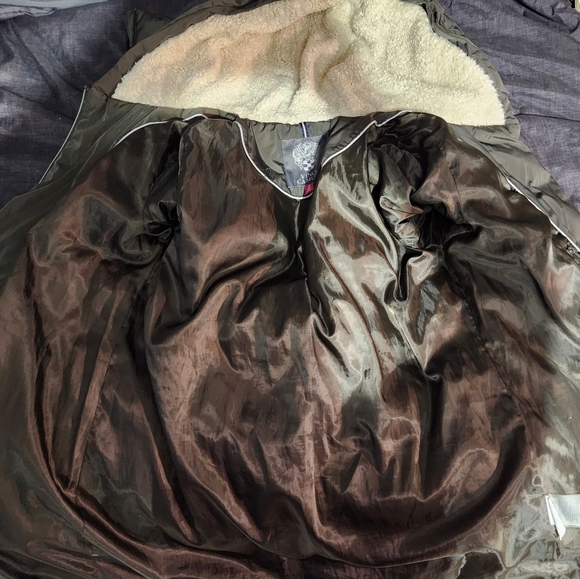 Navy Green Winter Jacket - Picture 3 of 3